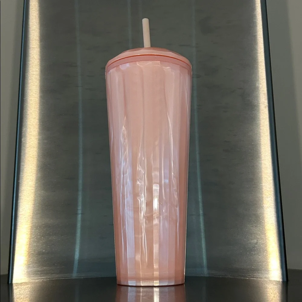 Starbucks 2021 Blush Pink Kaleidoscope Dome Lid 24oz Cold Cup Tumbler Venti Size